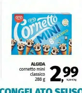Pam Algida Cornetto Mini Classico Parfum Vanille 288 G(ml) offerta