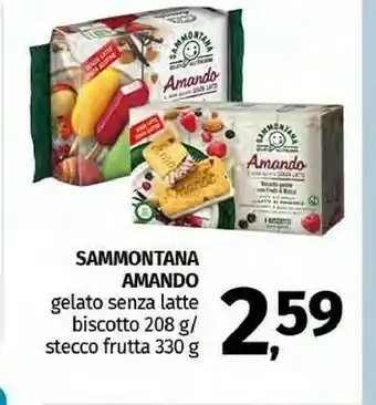 Pam Sammontana Amando Biscotto Gelato Con Frutti Di Bosco 208 G(ml) offerta