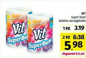 Pam Vit Super Bum Bobina Asciugatutto offerta