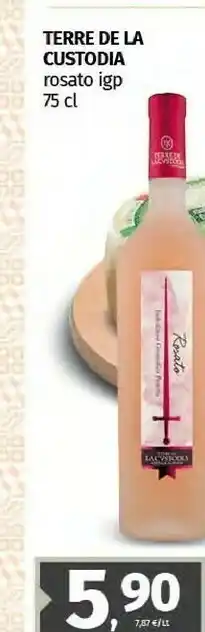 Pam Terre De La Custodia Rosato Igp offerta