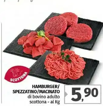 Pam Hamburger Di Bovino Adulto Scottona offerta