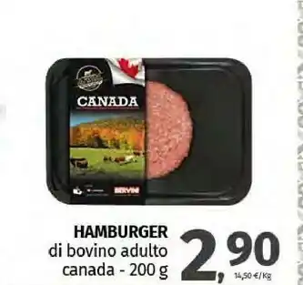 Pam Hamburger Di Bovino Adulto Canada offerta
