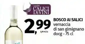 Pam Bosco Ai Salici Vernaccia Di San Gimignano Docg offerta