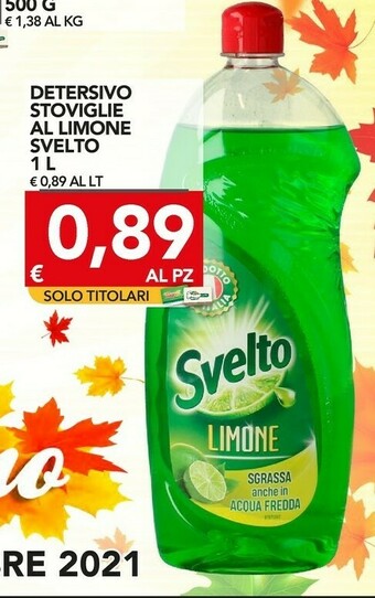 TuoDi Svelto Detersivo Stoviglie Al Limone offerta