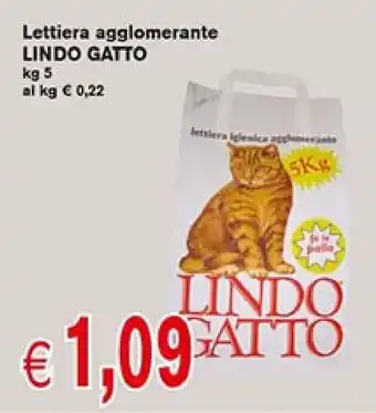 Lettiera agglomerante LINDO GATTO kg 5