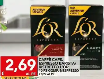 TuoDi L'or espresso Caffe Capsule Espresso Barista offerta