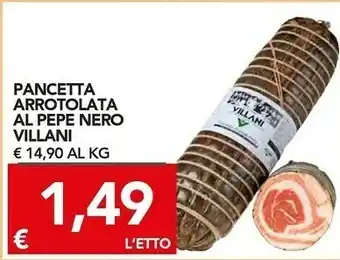 Villani Pancetta Arrotolata Al Pepe Nero