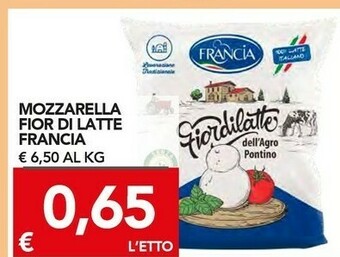 TuoDi Francia Mozzarella Fior Di Latte offerta