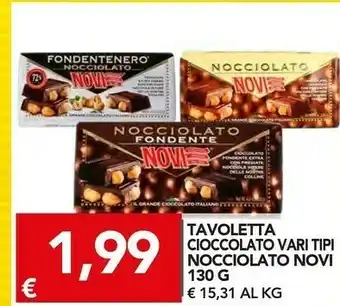 TuoDi Novi Tavoletta Cioccolato offerta