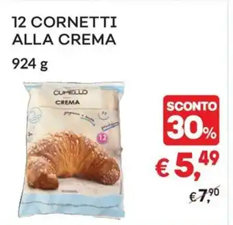 12 CORNETTI ALLA CREMA 924 g