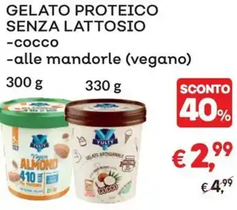 GELATO PROTEICO SENZA LATTOSIO -alle mandorle (vegano) 300 g