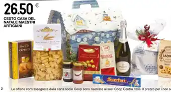 Coop CESTO CASA DEL NATALE MAESTRI ARTIGIANI offerta
