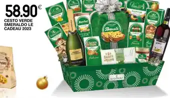 Coop CESTO VERDE SMERALDO LE CADEAU 2023 offerta