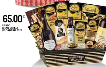 Coop CESTO GRAN EMILIA LE CADEAU 2023 offerta
