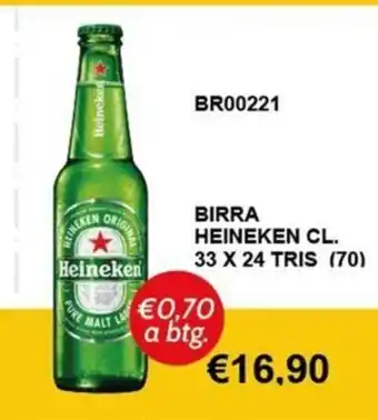Italy Cash and Carry BIRRA HEINEKEN CL. 33 x 24 TRIS offerta