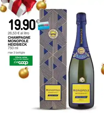 CHAMPAGNE MONOPOLE HEIDSIECK 750 ml