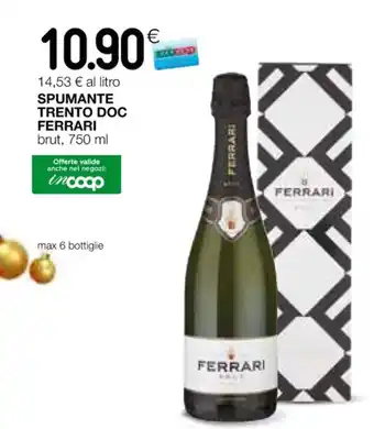 Coop SPUMANTE TRENTO DOC FERRARI brut, 750 ml offerta