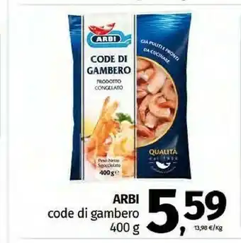 Pam Arbi Code Di Gamberoni offerta