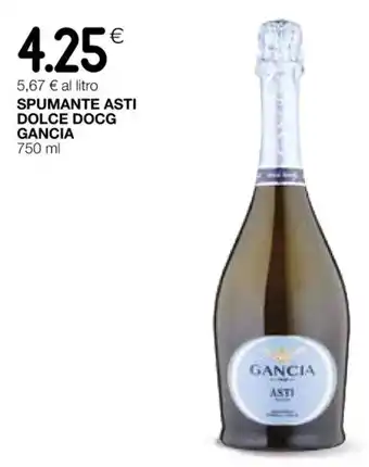 Coop SPUMANTE ASTI DOLCE DOCG GANCIA 750 ml offerta