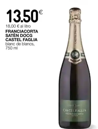 Coop FRANCIACORTA SATEN DOCG CASTEL FAGLIA 750 ml offerta