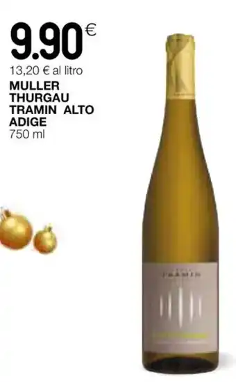 Coop MULLER THURGAU TRAMIN ALTO ADIGE 750 ml offerta