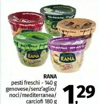 Pam Rana Pesto Fresco Di Noci 140 G(ml) offerta
