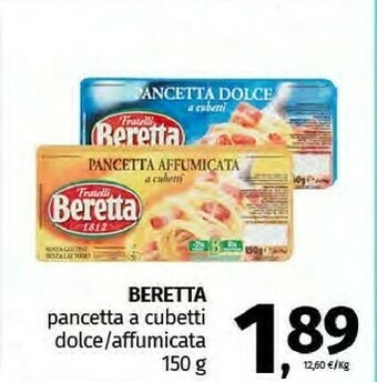 Pam Beretta Pancetta Dolce A Cubetti offerta