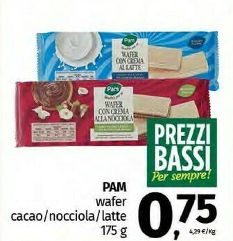 Pam Wafer offerta