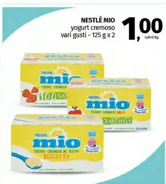 Pam Nestlè Mio Yogurt Cremoso Biscotto 250 G(ml) offerta