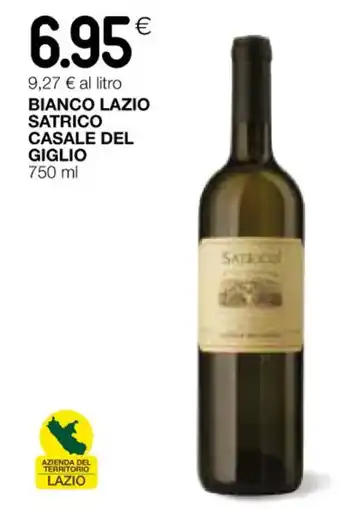 Coop BIANCO LAZIO SATRICO CASALE DEL GIGLIO 750 ml offerta
