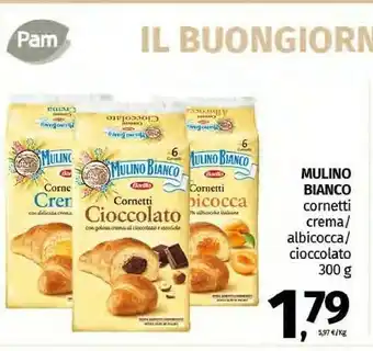 Pam Mulino Bianco Cornetti Cioccolato 300 G(ml) offerta