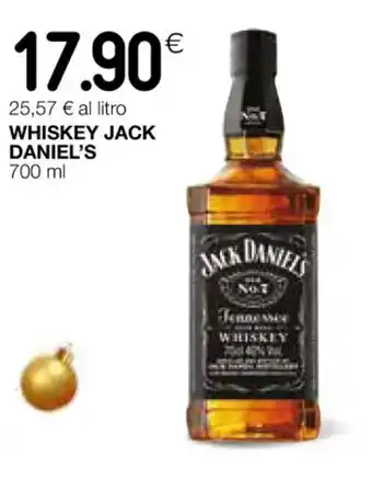 Coop WHISKEY JACK DANIEL'S 700 ml offerta