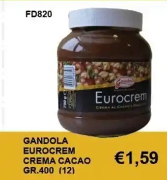 GANDOLA EUROCREM CREMA CACAO