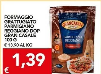 TuoDi Gran casale Formaggio Grattugiato Parmigiano Reggiano Dop offerta