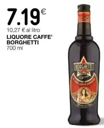 Coop LIQUORE CAFFE' BORGHETTI 700 ml offerta