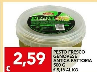 TuoDi Antica fattoria Pesto Fresco Genovese offerta