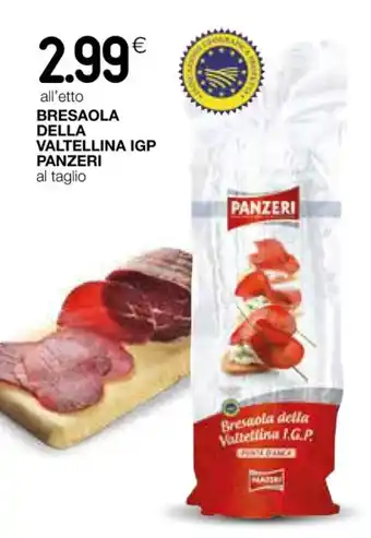 Coop BRESAOLA DELLA VALTELLINA IGP PANZERI offerta
