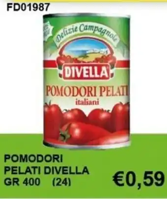 Italy Cash and Carry POMODORI PELATI DIVELLA GR 400 (24) offerta