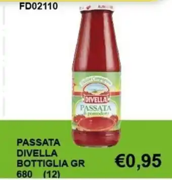 Italy Cash and Carry PASSATA DIVELLA BOTTIGLIA GR 680 (12) offerta