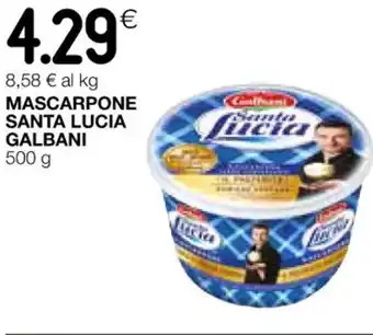 Coop MASCARPONE SANTA LUCIA GALBANI 500 g offerta