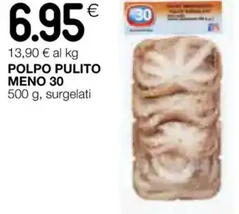 Coop POLPO PULITO MENO 30 500 g, surgelati offerta