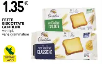 FETTE BISCOTTATE GENTILINI vari tipi