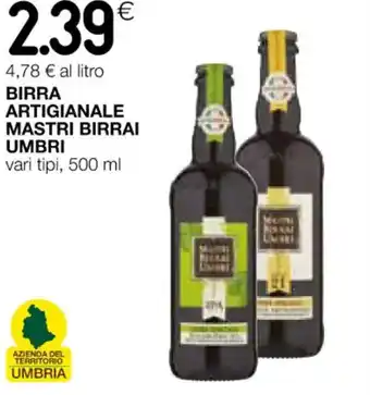 Coop BIRRA ARTIGIANALE MASTRI BIRRAI UMBRI 500 ml offerta
