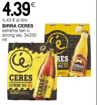 Coop BIRRA CERES extreme ten o strong ale, 3x330 ml offerta