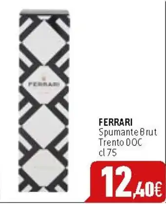 C+C Cash and Carry FERRARI Spumante Brut Trento DOC cl 75 offerta