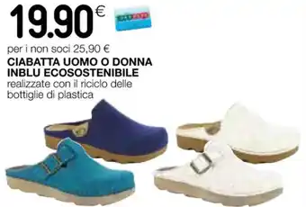 Coop CIABATTA UOMO O DONNA INBLU ECOSOSTENIBILE r offerta