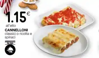 Coop CANNELLONI classici o ricotta e spinaci offerta