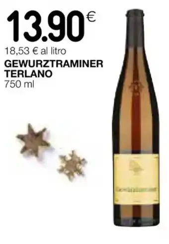 Coop GEWURZTRAMINER TERLANO 750 ml offerta