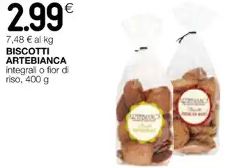Coop BISCOTTI ARTEBIANCA 400 g offerta