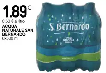 Coop ACQUA NATURALE SAN BERNARDO 6x500 ml offerta